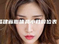 福建省膨体鼻小柱价位表这里都有-福建省膨体鼻小柱价格水平如何