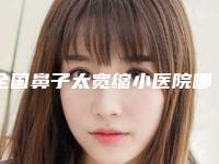 全国鼻子太宽缩小医院哪家好:鼻子太宽缩小医院TOP50强明确推出