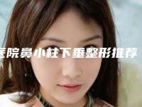 医院鼻小柱下垂整形推荐:鼻小柱下垂整形医院top30强哪些做的好