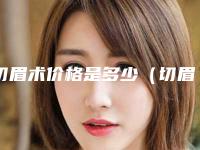 切眉术价格是多少(切眉手术多少钱)