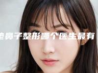 垫鼻子整形哪个医生最有名气?