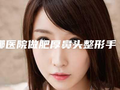 哪医院做肥厚鼻头整形手术推荐：肥厚鼻头整形手术医院前30强名单已确定