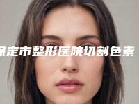保定市整形医院切割色素痣医院(保定医巢医疗美容门诊部是技术派)