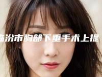 临汾市胸部下垂手术上提医院排行榜第一的是哪家（临汾市胸部下垂手术上提整形医院）