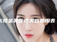 东莞圣美医疗美容费用表明细分享_附医院全新资料附脸部松弛案例