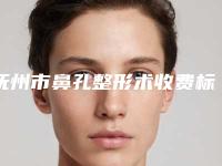 抚州市鼻孔整形术收费标准详细爆出-抚州第一人民医院美容整形科大概什么价格呢
