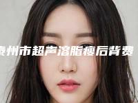 泰州市超声溶脂瘦后背费用表明细2025线上免费查询-均价超声溶脂瘦后背13727元