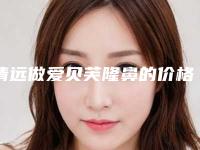 清远做爱贝芙隆鼻的价格与哪些因素相关