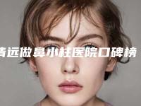 清远做鼻小柱医院口碑榜前十机构名单发布(清远做鼻小柱整形医院)