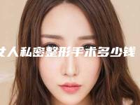 女人私密整形手术多少钱需要多少费用(女人私密整形手术多少钱需要多少费用呢)