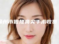 徐州市做隆鼻尖手术收费标准一览2025(徐州市做隆鼻尖手术费用是多少你了解吗)