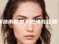 廊坊市微整下巴填充正规医院-三河娜么美医疗美容诊所无论是实力_口碑都值得推荐