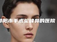 邵阳市手术驼峰鼻的医院-邵阳瑞铂医疗美容门诊部正规私立推送