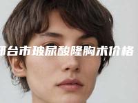 邢台市玻尿酸隆胸术价格明细表查询-邢台市玻尿酸隆胸术费用是不是很高
