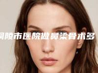 铜陵市医院做鼻梁骨术多少钱(铜陵未来嘉美医疗美容门诊部门实力新秀登场)