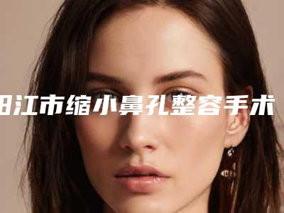 阳江市缩小鼻孔整容手术医生推荐(林运霜医生又上榜了)