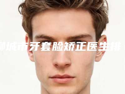 聊城市牙套脸矫正医生排名榜十强都有哪几位-聊城市张强口腔医生