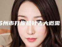 苏州市打瘦脸针去大概需要价格是多少钱-价格在6268元起