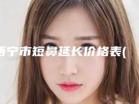 西宁市短鼻延长价格表(费用)-西宁市短鼻延长均价为30385元
