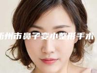 衢州市鼻子变小整形手术医生排名榜实力医生评选-衢州市朱晓君整形医生名气都很大