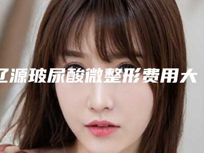 辽源玻尿酸微整形费用大约是多少