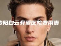 贵阳白云有爱医院费用表明细新版拔草附下颌后缩手术案例
