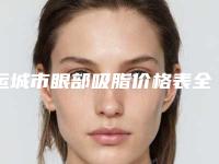 运城市眼部吸脂价格表全新发布-运城市眼部吸脂价格