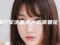 魏红军洗眉术大概需要花费多少