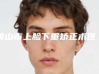 黄山市上脸下垂矫正术医院排名前十推荐